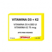 Vitamina D3 + K2 30 cápsulas